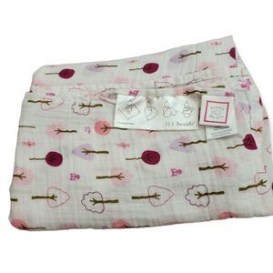 Swaddle Designs Muslin swaddle blanket, forest 84x42
